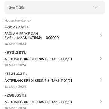 Aktif Bank Usulsüz Maaş Kesintisi