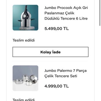 Jumbo Palermo 7 Parça Çelik Tencere Set