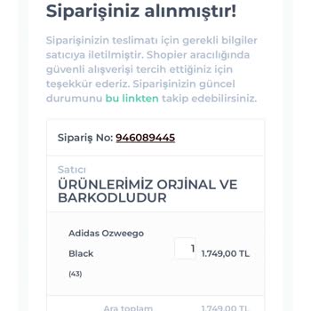 Shopier 1 Aydır Sipariş Ettiğim Ayakkabı Hala Gelmedi
