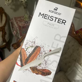 Karaca Züccaciye Karaca Meister Palm Çelik Bıçak Seti İkiye Bölündü İçi Çelik Değil