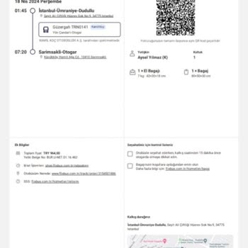 Kamil Koç İptal Seferi Bilgi Vermemesi