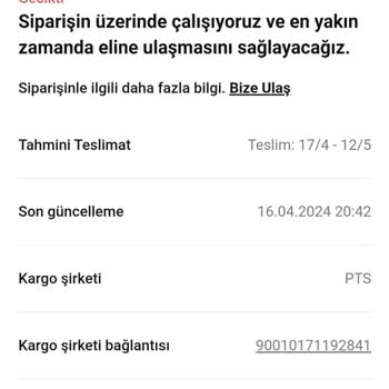 PTS Kargo Nike Kargolarımı Bir An Önce İstiyorum