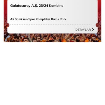 Passolig Galatasaray Kombinemi Uzatamıyorum / Yenileyemiyorum