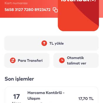 Garanti BBVA İstanbulkart Yüklemesi Gerçekleşmedi.