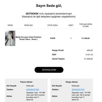 Xoxostore.tr Butik 15 Gündür Satın Aldığım Ürünü Kargolamıyor