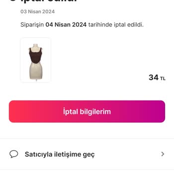 Gardrops İptal Ettiğim Siparişimin Ücretini Yatırmıyor