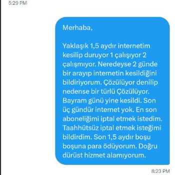 Kablo Net İnternet Hizmet Veremiyor