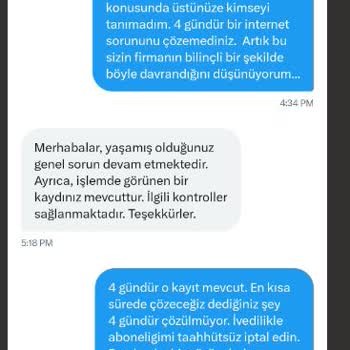 Kablo Net İnternet Hizmet Veremiyor