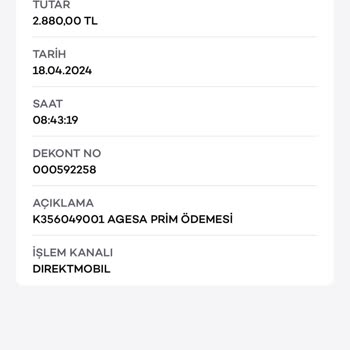 AgeSA Hayat ve Emeklilik Sigorta İptali Ve Ücret İadesi Talebi