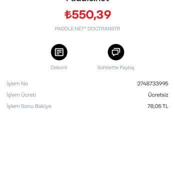 Paddle.net İzinsiz Para Çekiyor