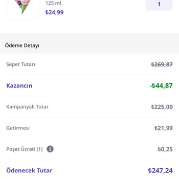 Getir Siparişi Erimiş Dondurmalar