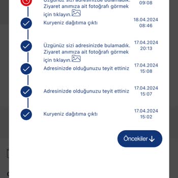 Aras Kargo Eti Şb... Kapıya Dahi Gelmedi