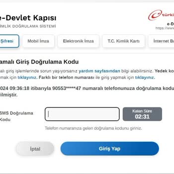 E-Devlet (Turkiye.gov.tr) Telefon Numarası Değiştirme Sorunu!