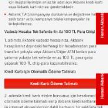 Akbank Chip Para Kampanyaları
