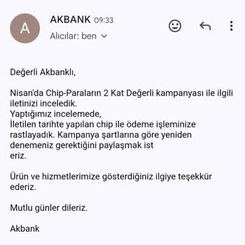 Akbank Chip Para Kampanyaları