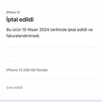 Apple Store Ürün İptali Ve Provizyon Sorunu