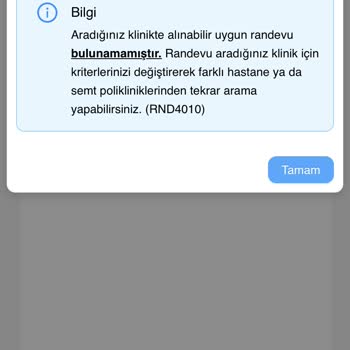 MHRS - 182 Eskişehir Göz Hastalıklarına Randevu Yok