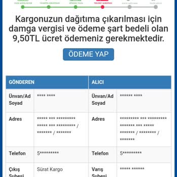 Sürat Kargo Kargo Takip Kodu Telaşı Ve Beklenmedik Ücret Talebi