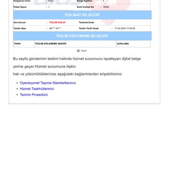 Yalancı Kargo Firması Aras Kargo