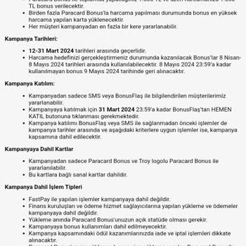 Garanti Bankası Bonus Kampanyası