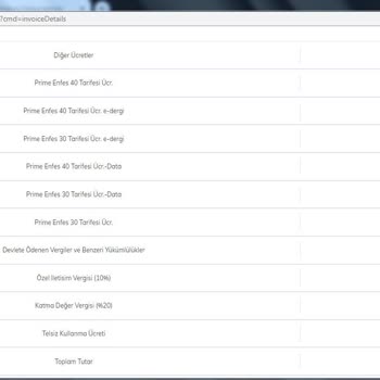 Her Ay Faturama Yansıtılan Türk Telekom E Dergi Ücreti