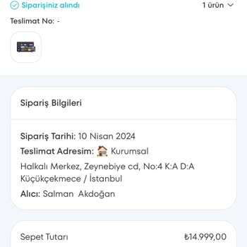 A101 TV Siparişi Teslim Edilmiyor