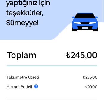 Uber İki Defa Ücret Alınması!