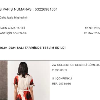 Zara'nın Kargo Firması Ürünümü Teslim Etmiyor