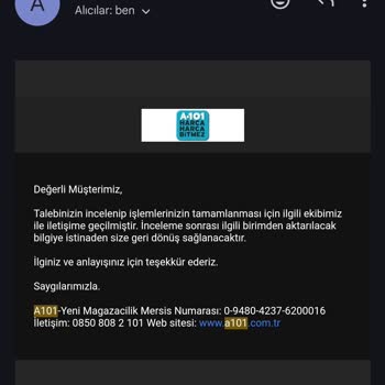 A101 Aplikasyon Sipariş Oluşturmadı, Ödemeyi Aldı
