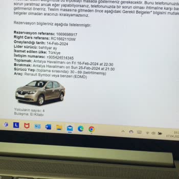 Active Rent A Car Active Otomotiv Taşımacılık Ve Ticaret A. Ş. "Right Cars" Araç Kira