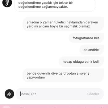 Gardrops Destek Ekibi Müşteri Mağduriyeti