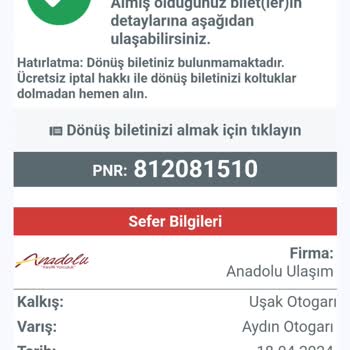 Anadolu Turizm Ara Durak Sorunu