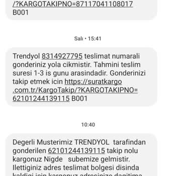 Sürat Kargo 10 Dakika Mesafeye Teslim Etmeyip Şubeden Alın Diyor.