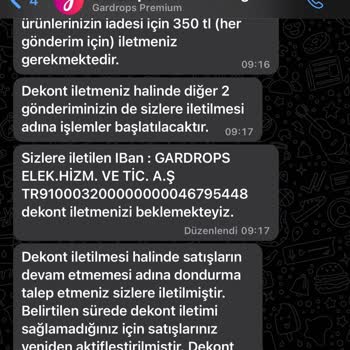 Gardrops Ürünlerimi Göndermiyor Hiçbir Şekilde Ulaşamıyorum