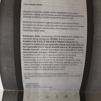 Adidas Üretim Hatasını Kabul Etmiyor