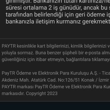 Ziraat Banka Kartı Para İadesi