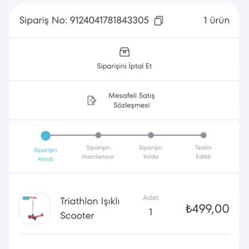 A101 Triathlon Işıklı Scooter