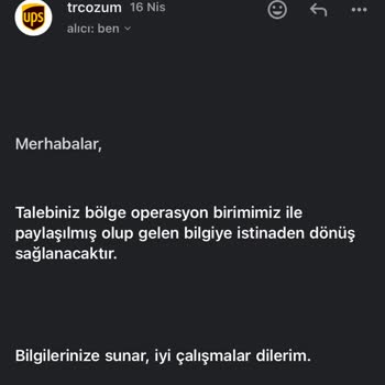 UPS Türkiye İle Kargo Teslimatı Problemi