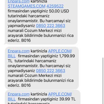 Enpara Kullandım Hesabımdan Para Çekildi.