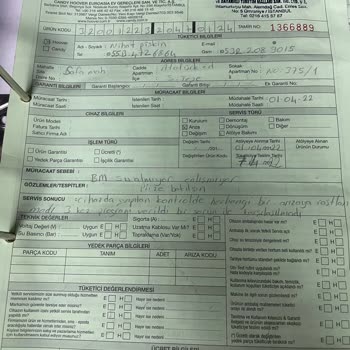 Ekoser Teknik Hover Bulaşık Makinesi Arızası- 444 03 98 Servis Hattının İlgisizliği