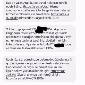 Aras Kargo Adreste Bulunmadım Diye Kargomu Teslim Etmiyor.