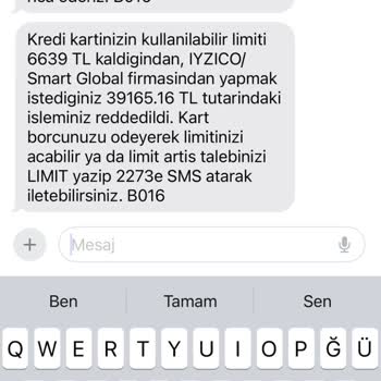 iyzico Smart Global 20.000 Paramı Çektiler