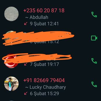 WhatsApp'tan Bilinmeyen Numaralar Tarafından Aranma