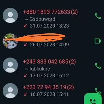 WhatsApp'tan Bilinmeyen Numaralar Tarafından Aranma