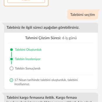 Trendyol Müşteri Hizmetleri Çözümsüzlüğü Rebuwo Yoga Matı- Aras Kargo