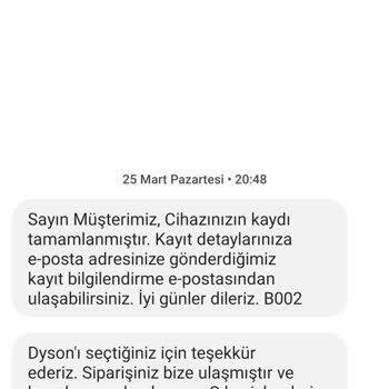Dyson Süpürgemin Bir Türlü Gönderilmemesi