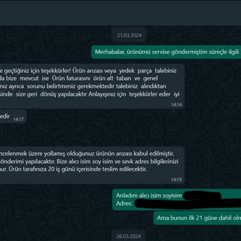 Kutupayısı Serviste Değişimi Kabul Edilen Ürünün Günlerdir Kargolanamaması