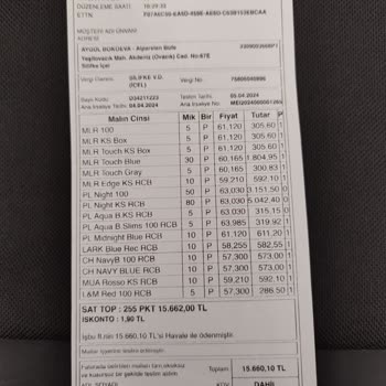 Philip Morris Fatura Zamlı Şekilde Faturaya Alınması?