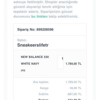 Sneakerslife.tr Değişim Hakkım Olduğu Halde Değişim Yapmıyor!