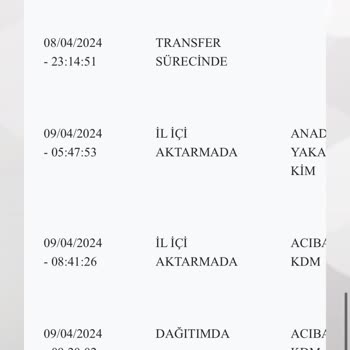 PTT Kargo KP04969791719 Takip Numaralı Kargom Nerede?